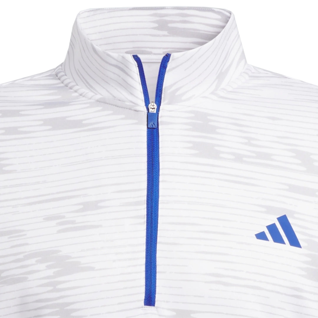 Adidas Golf Men's Ultimate365 COLD.RDY Linear Stripe 1/4-Zip Pullover