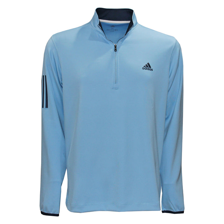 Adidas Golf Men's 3-Stripe Midweight 1/4-Zip Layering Pullover