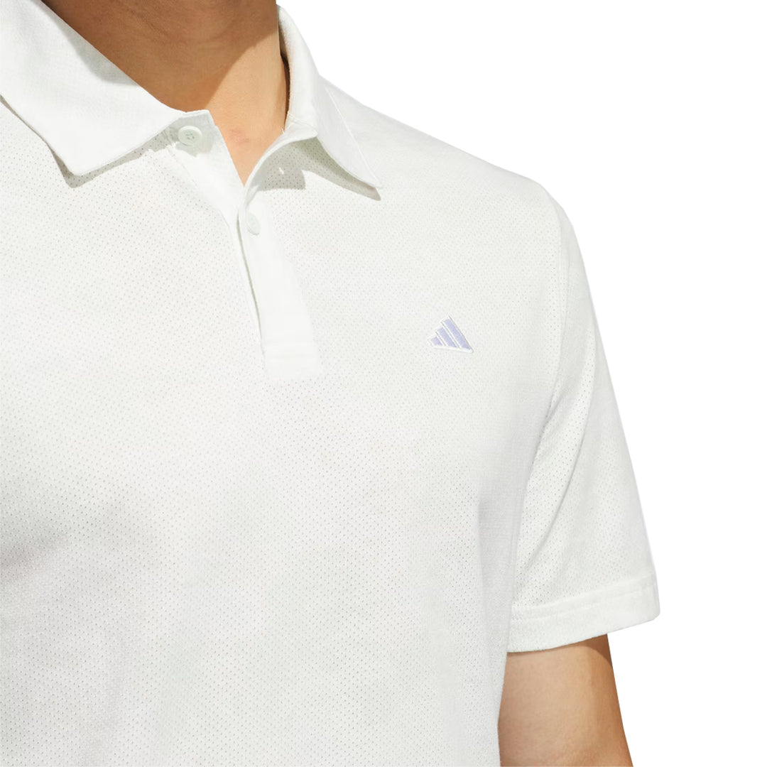 Adidas Go-To Printed Mesh Polo Golf Shirt