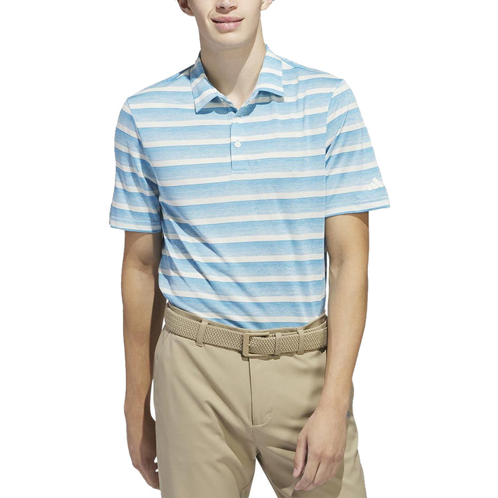 Adidas Two-Color Striped Polo Golf Shirt