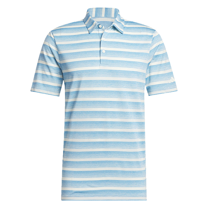 Adidas Two-Color Striped Polo Golf Shirt