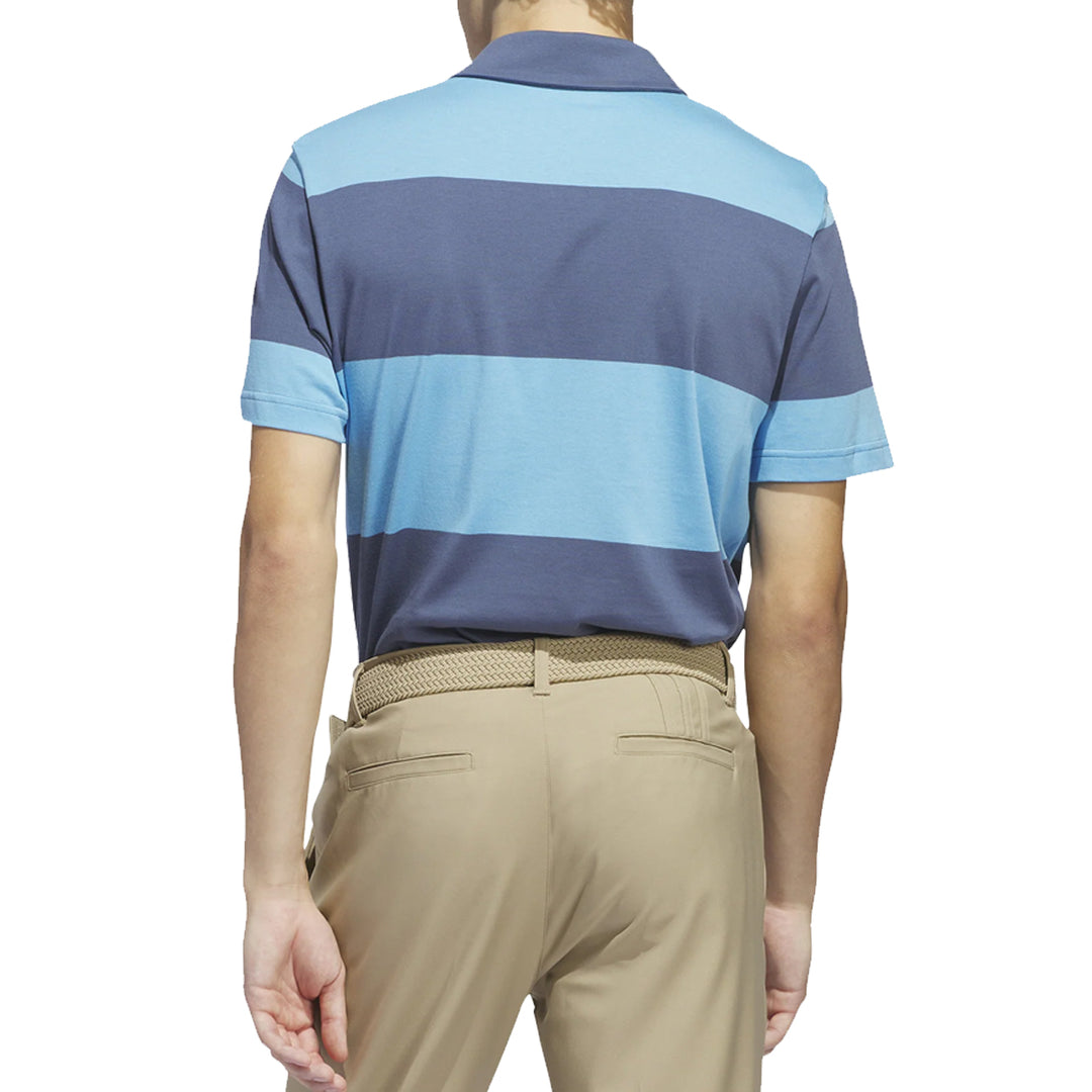 Adidas Colorblock Wide Stripe Polo Golf Shirt