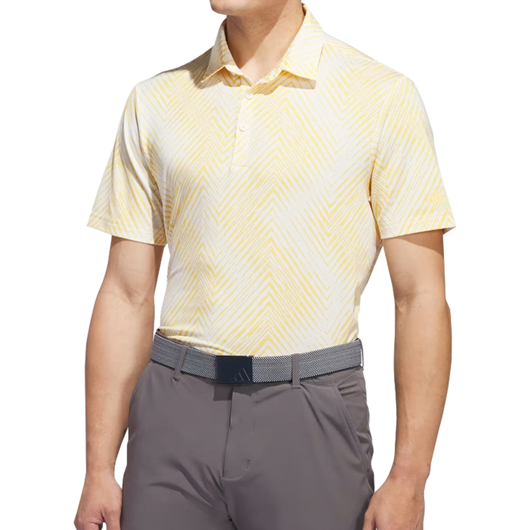 Adidas Golf Men's Angle Allover-Print Polo Golf Shirt