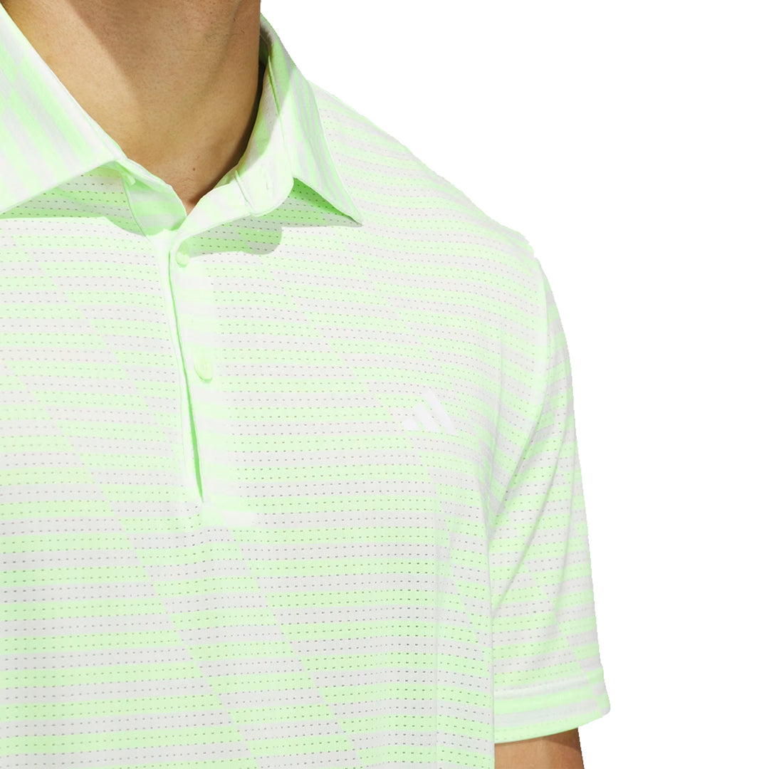 Adidas Golf Men's Ultimate365 Mesh Print Polo Shirt