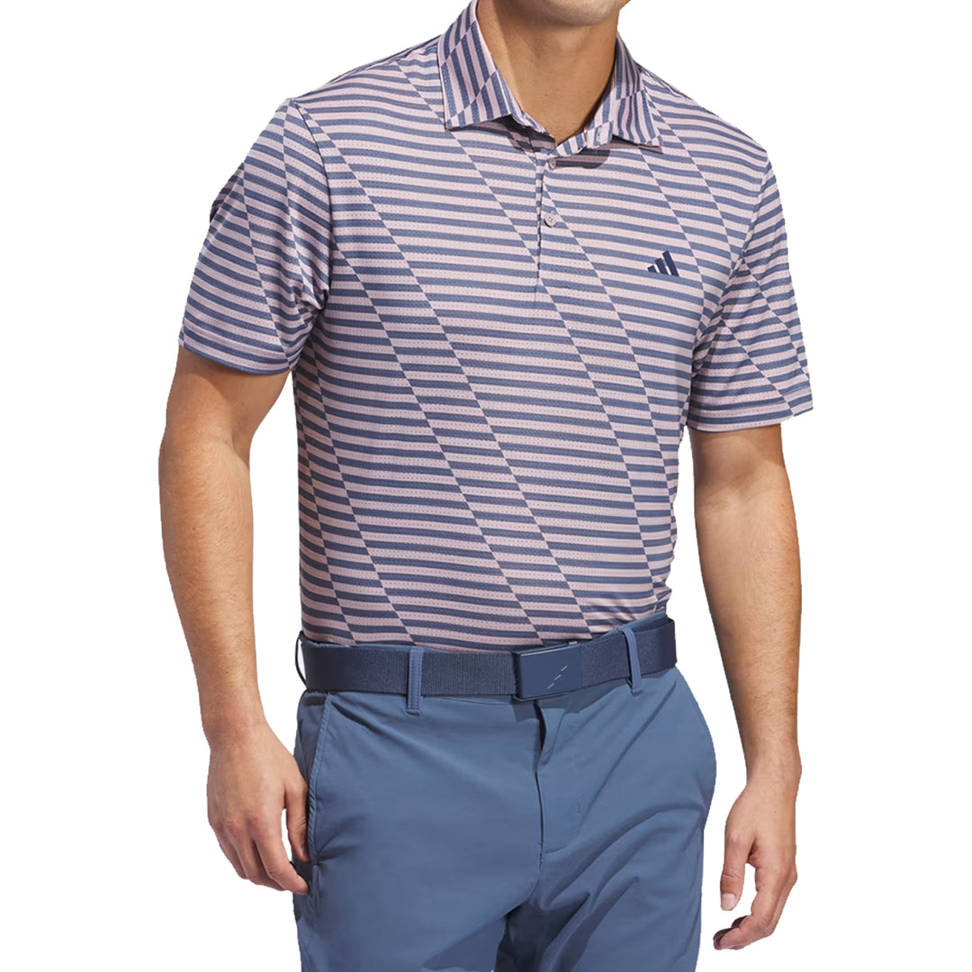 Adidas Golf Men's Ultimate365 Mesh Print Polo Shirt