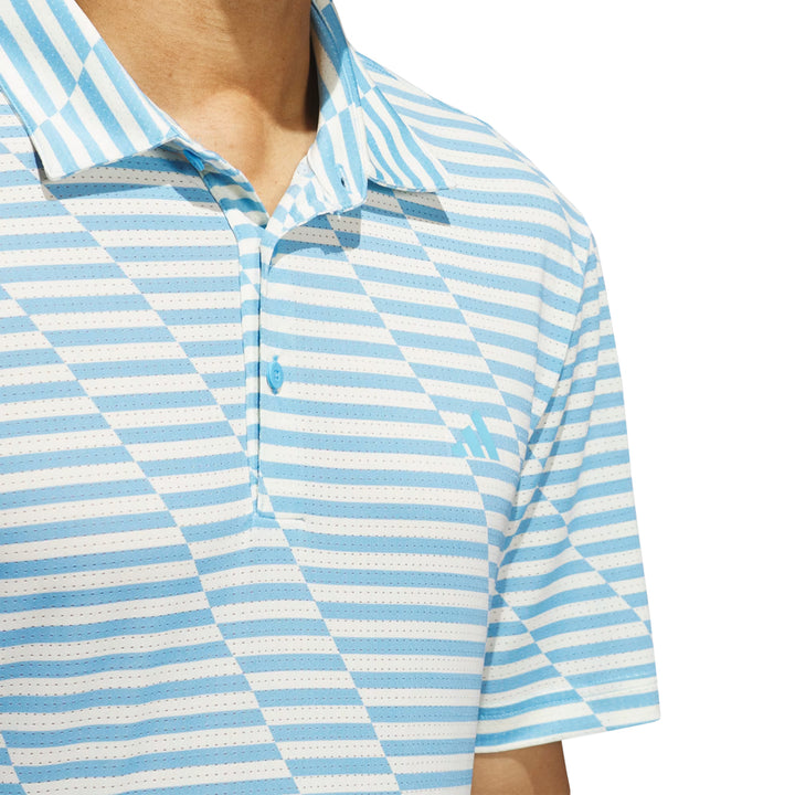 Adidas Golf Men's Ultimate365 Mesh Print Polo Shirt