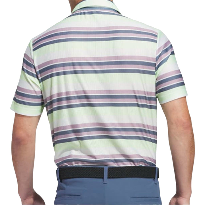 Adidas Ultimate365 HEAT.RDY Striped Polo Golf Shirt