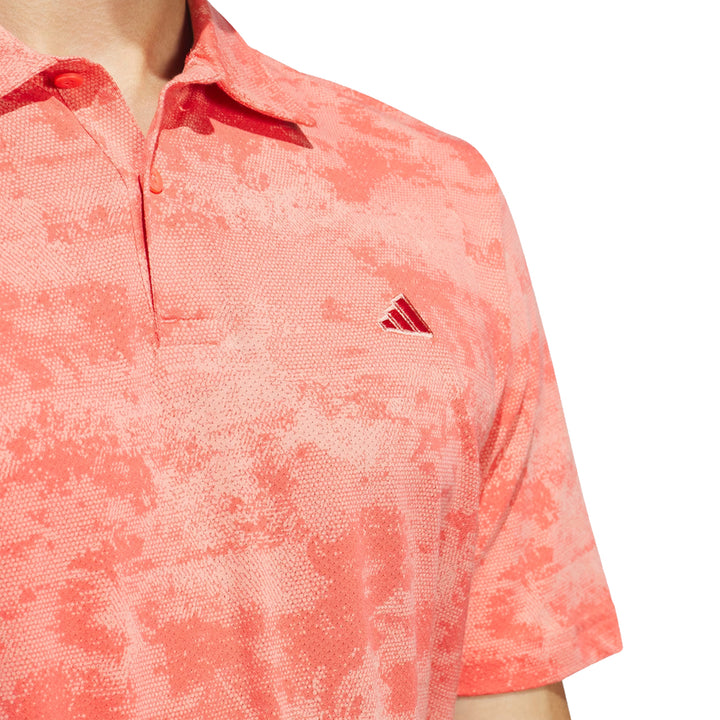 Adidas Go-To Printed Mesh Polo Golf Shirt