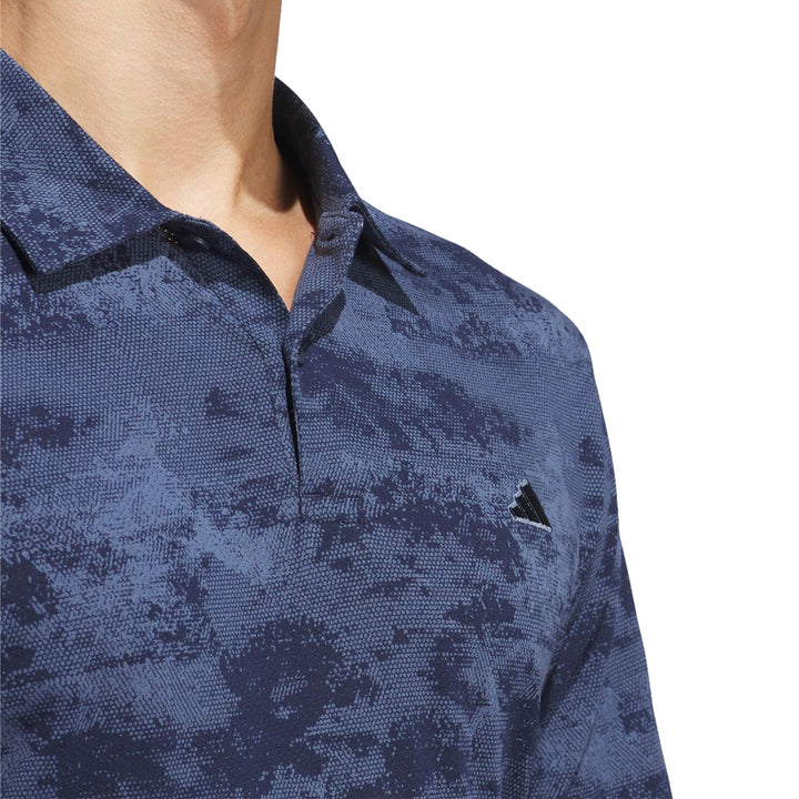 Adidas Go-To Printed Mesh Polo Golf Shirt