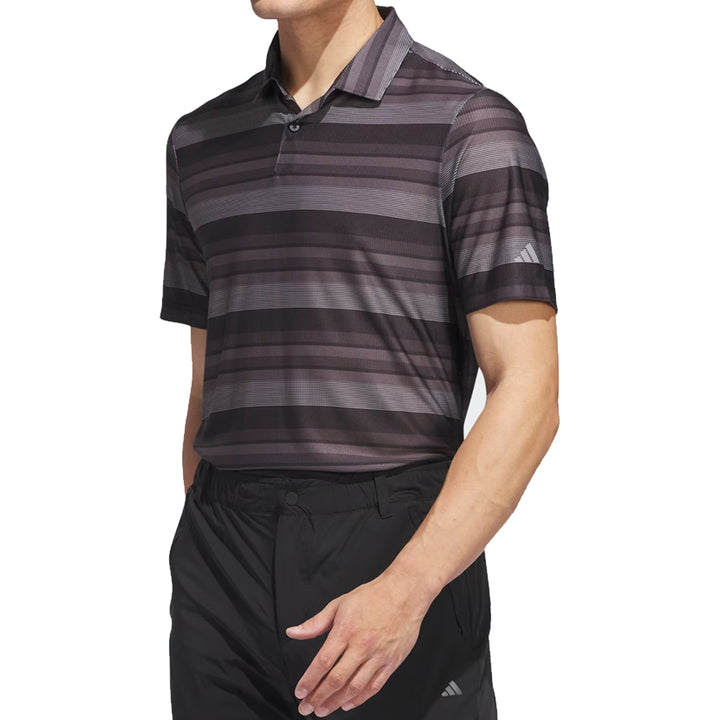 Adidas Ultimate365 HEAT.RDY Striped Polo Golf Shirt