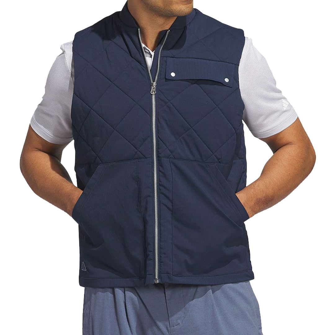 Adidas Men's Go-To Quilted DWR Full-Zip Vest