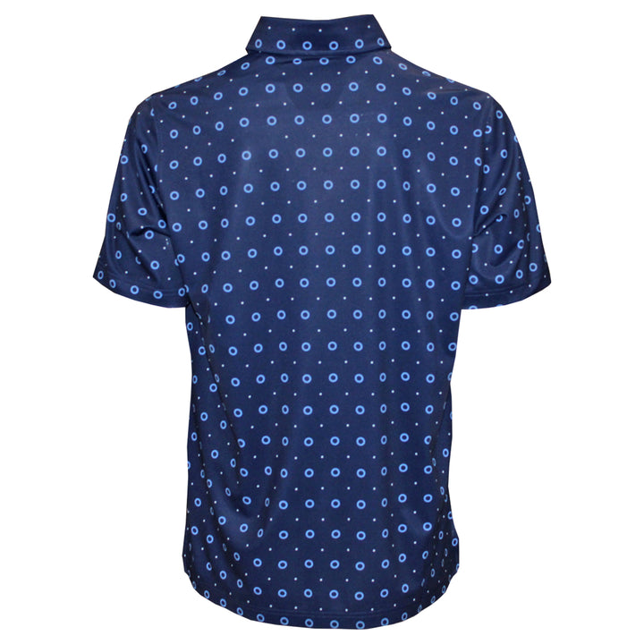 Ashworth Bubble Pattern Polo Golf Shirt