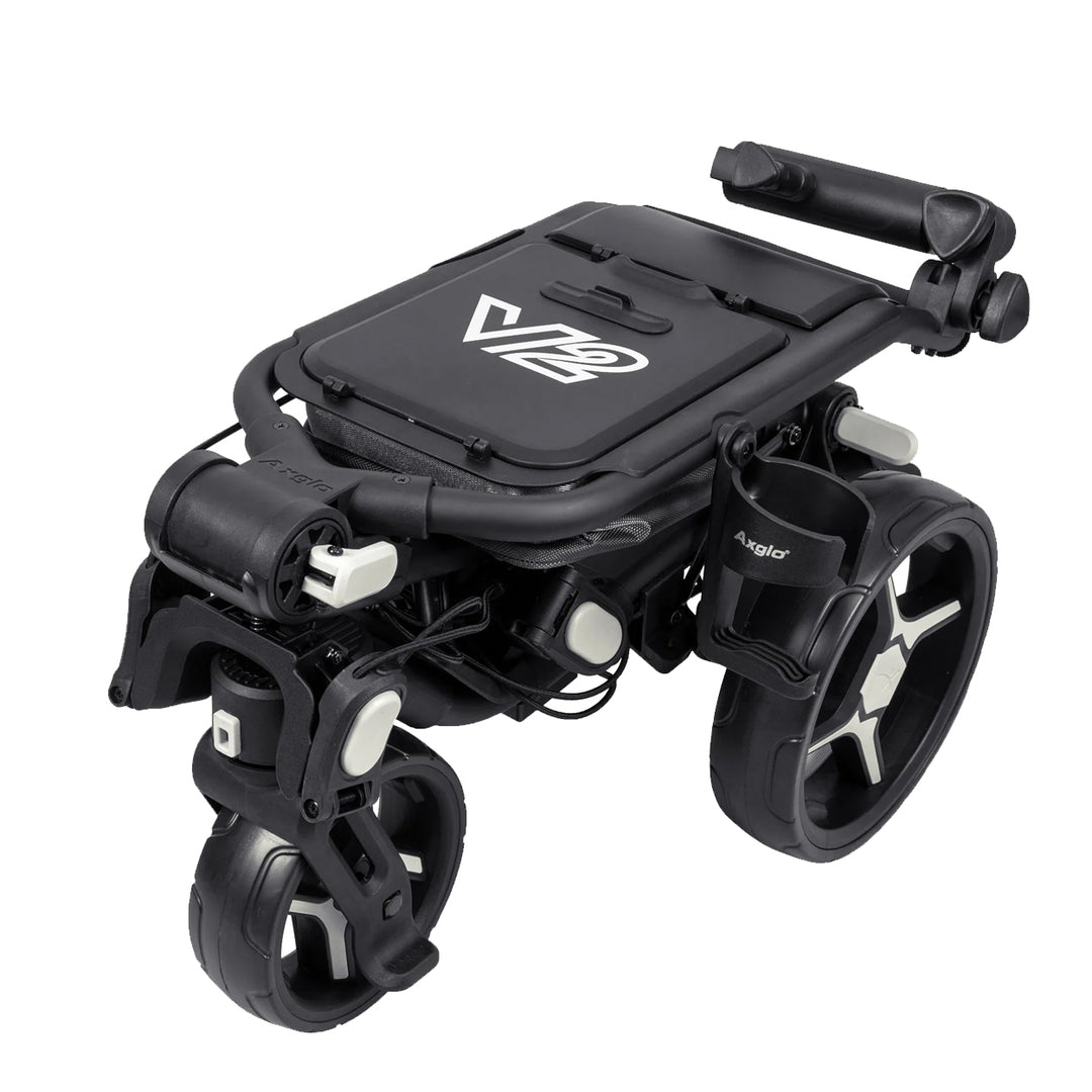 Axglo Tri360 3-Wheel Golf Push Cart • Compact, Foldable & Lightweight