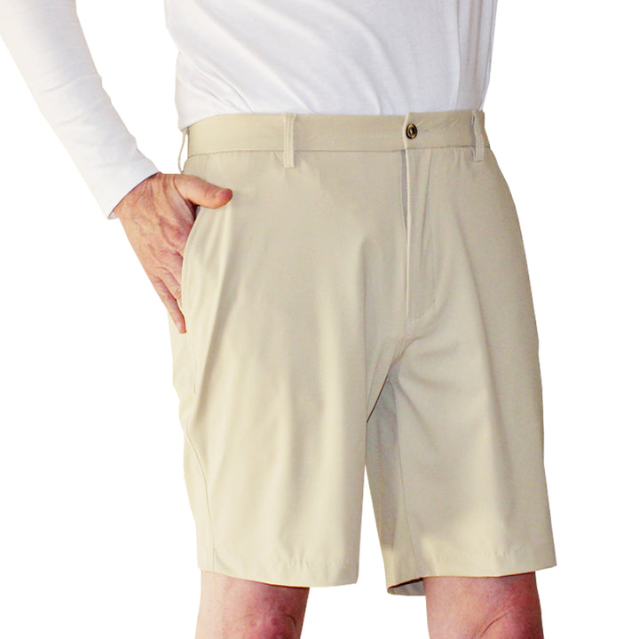 Byron Nelson Golf Men's Performance 4-Way Stretch Flat Front Shorts