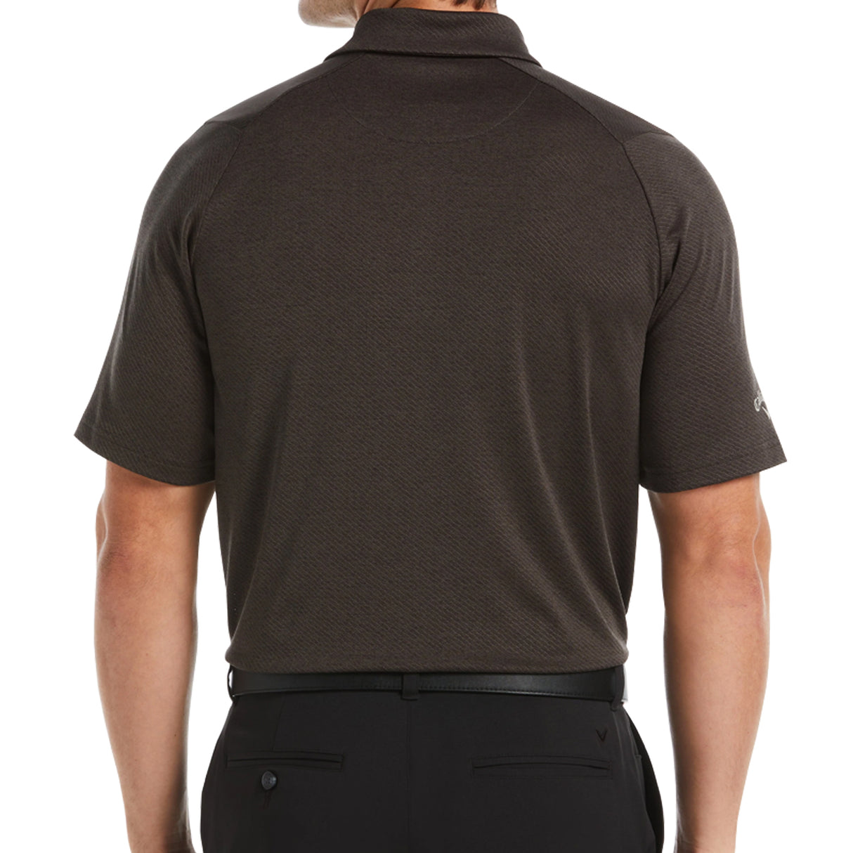 Callaway Swing Tech Heather Jacquard Polo Golf Shirt