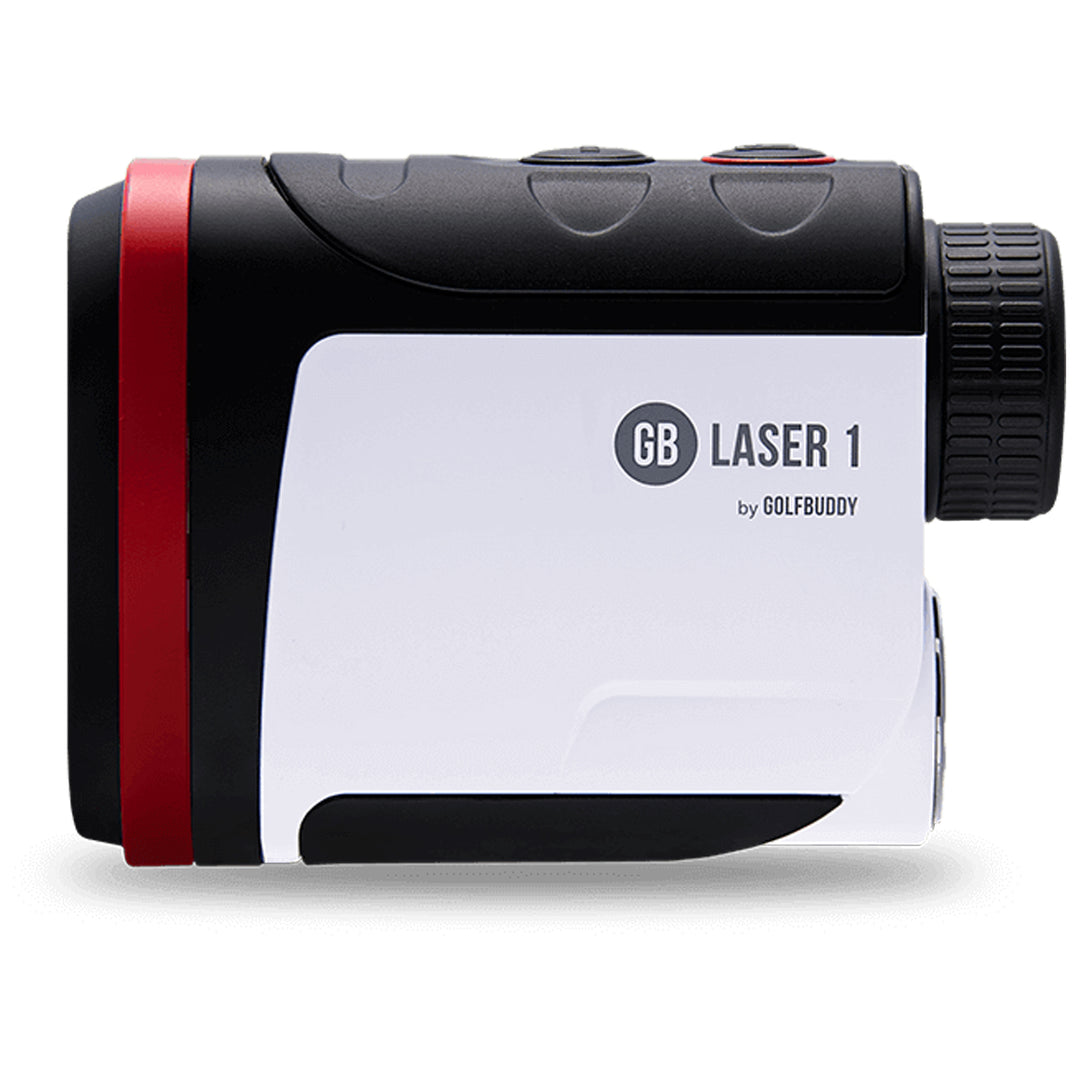 GolfBuddy Laser 1 Golf Rangefinder - Manufacturer Refurbished, Black/Red/White