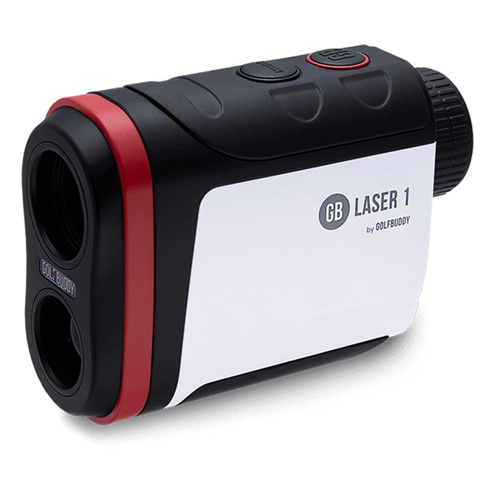 GolfBuddy Laser 1 Golf Rangefinder - Manufacturer Refurbished, Black/Red/White