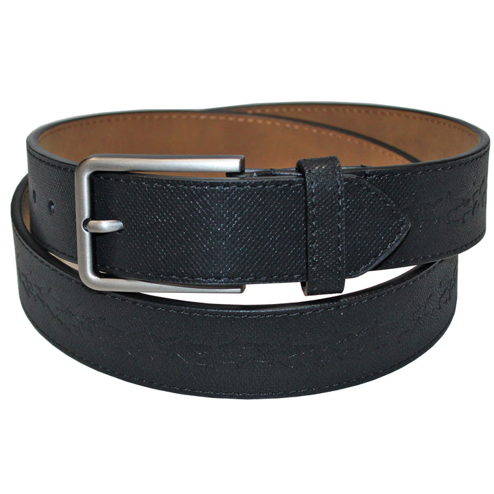 Greg Norman Golf Shark Debossed Leather Belt **Closeout**