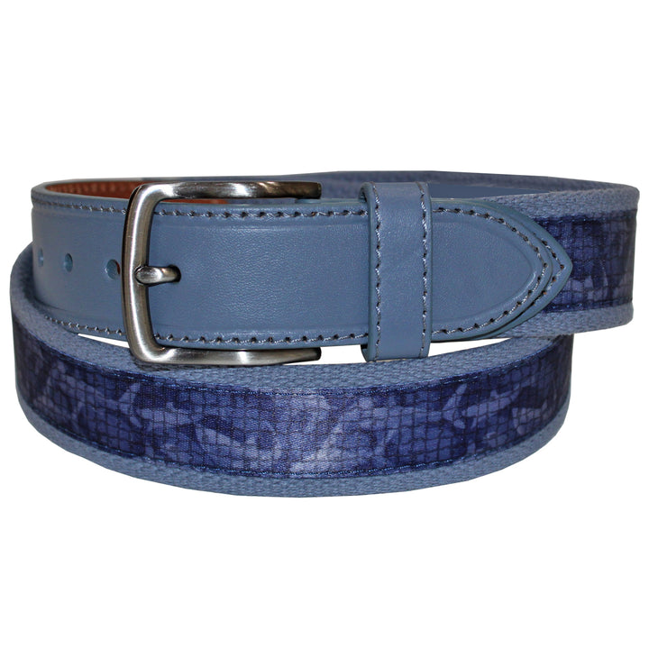 Greg Norman Collection Shark Print Canvas Golf Belt **Closeout**