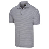 Greg Norman Golf Men's Protek Oxford Micro Stripe Polo Shirt