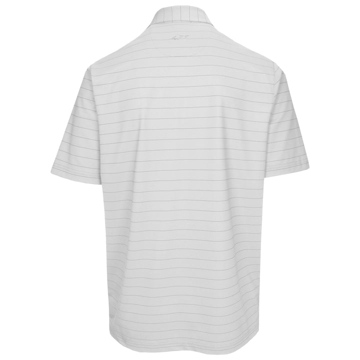 Greg Norman Golf Men's Freedom Micro Pique Stripe Stretch Polo Shirt