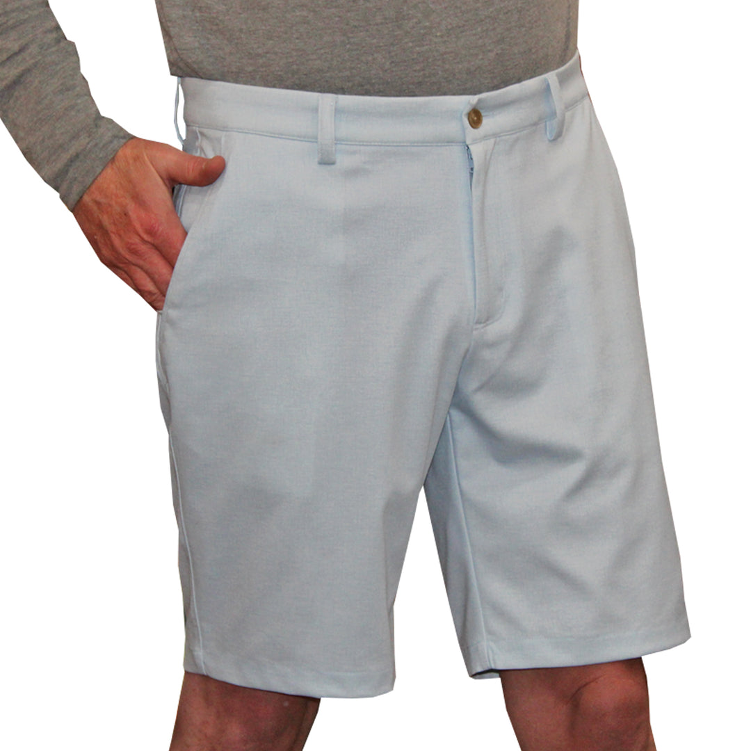 Greg Norman Men's Solid Bay Knit Stretch Golf Shorts