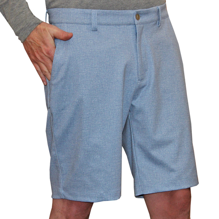 Greg Norman Men's Solid Bay Knit Stretch Golf Shorts