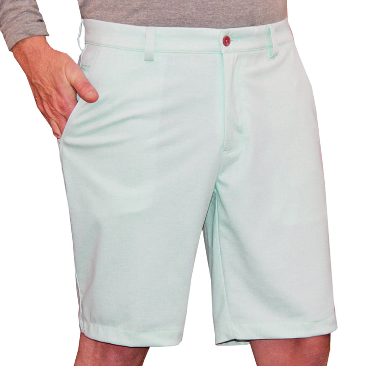 Greg Norman Men's Solid Bay Knit Stretch Golf Shorts