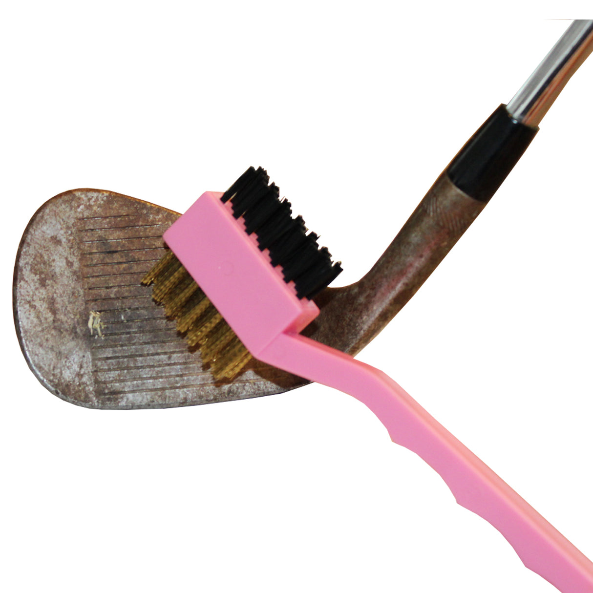 H2 Golf Pink Two-Sided Golf Club Groove Cleaning Brush