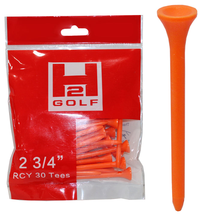 H2 Recycled Plastic 2 3/4" Golf Tees - 30pc
