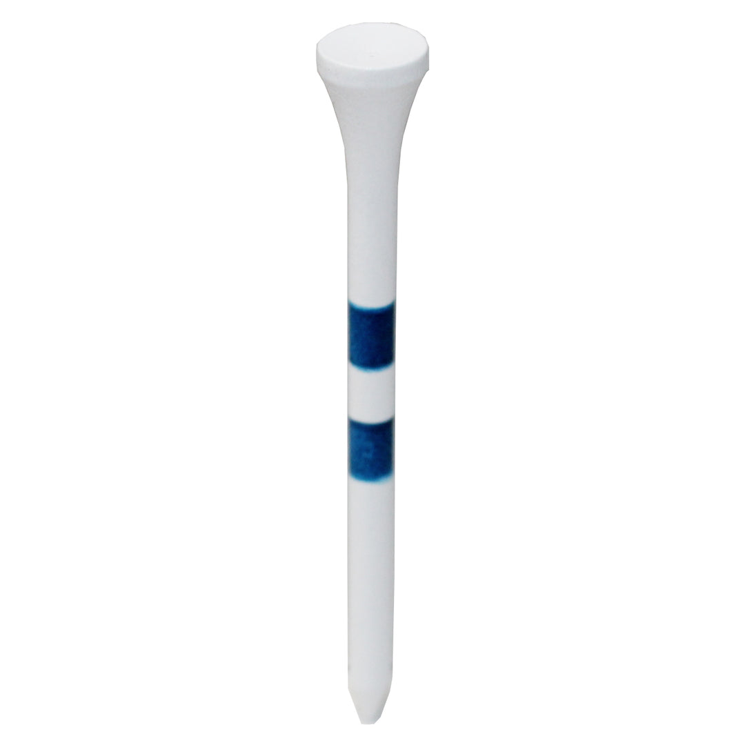 H2 3 1/4" Performance Wooden Golf Tees (50 count) - White/Blue