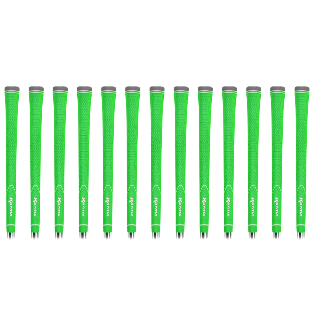 Karma Neion II Green Golf Club Grip Kit (13 Grips, Solvent & Double Sided Tape)