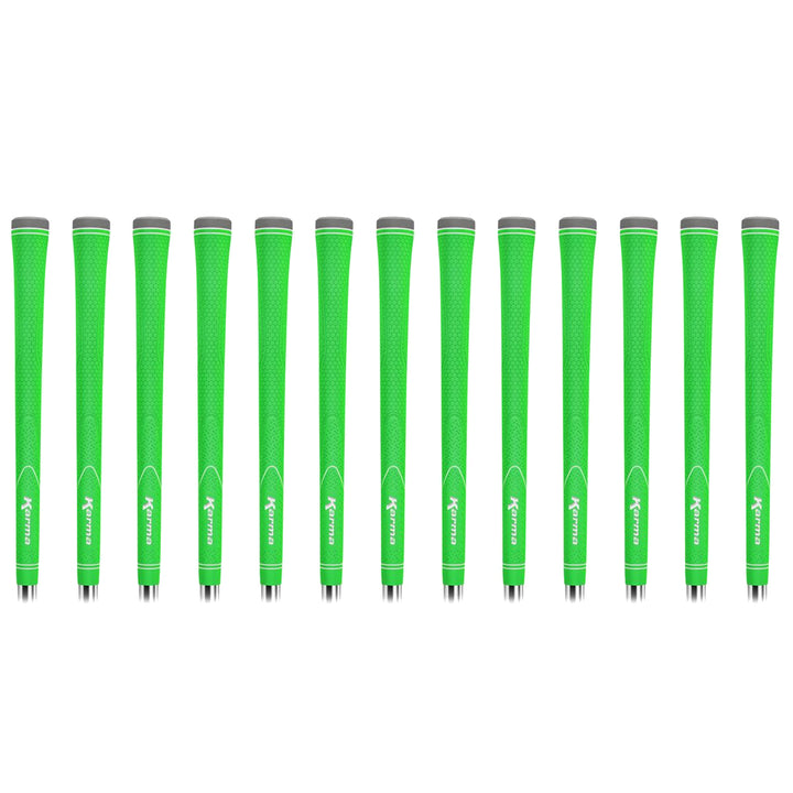 Karma Neion II Green Golf Club Grip Kit (13 Grips, Solvent & Double Sided Tape)