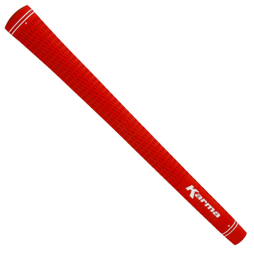 Karma Velour Red Golf Club Grip Kit (13 Grips, Solvent & Double Sided Tape)