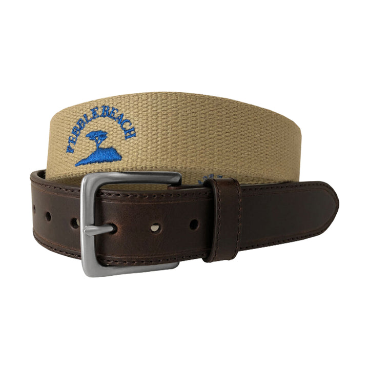 Pebble Beach PB Logo Golf Belt