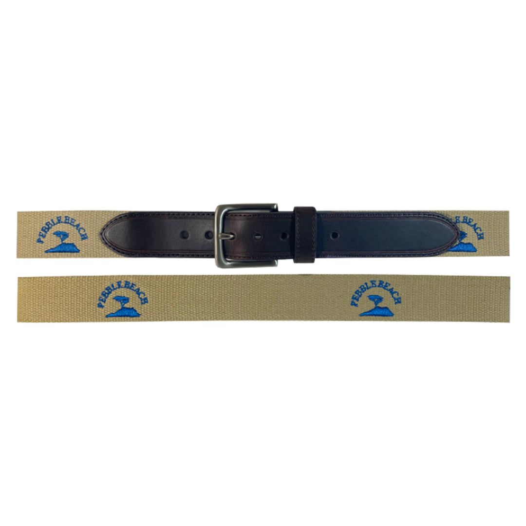 Pebble Beach PB Logo Golf Belt