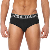 PGA Tour Golf Men's Solid Stretch Sport Briefs Underwear (2-Pack)