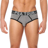 PGA Tour Golf Men's Solid Stretch Sport Briefs Underwear (2-Pack)