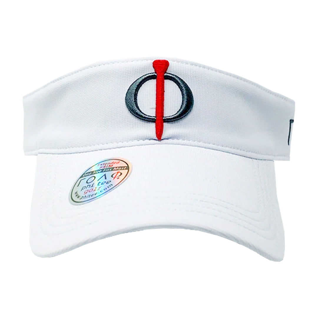 Phi Tee Golf Men's Hook and Loop Adjustable Golf Visor