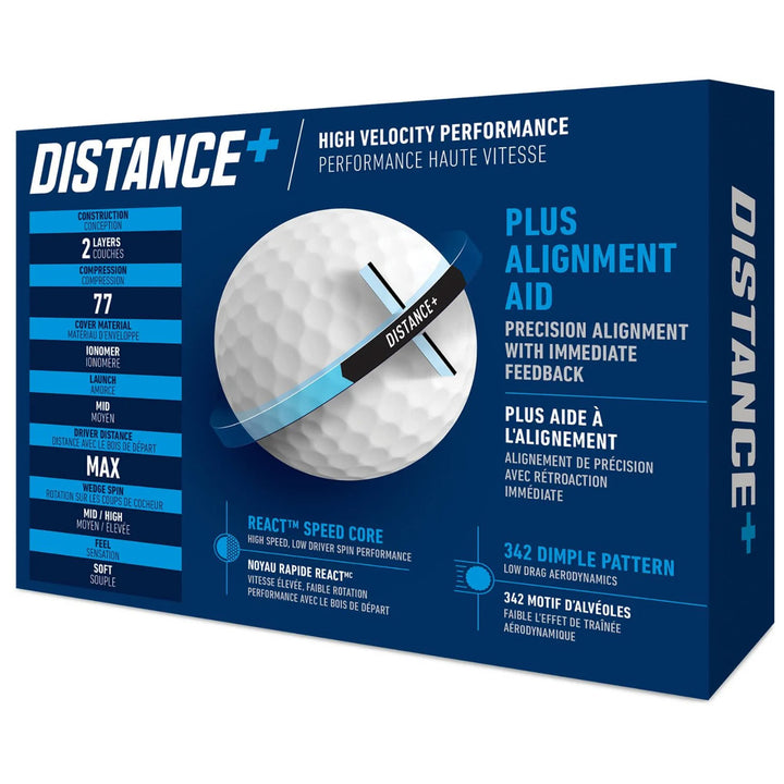 TaylorMade Distance+ Golf Balls (1 Dozen)