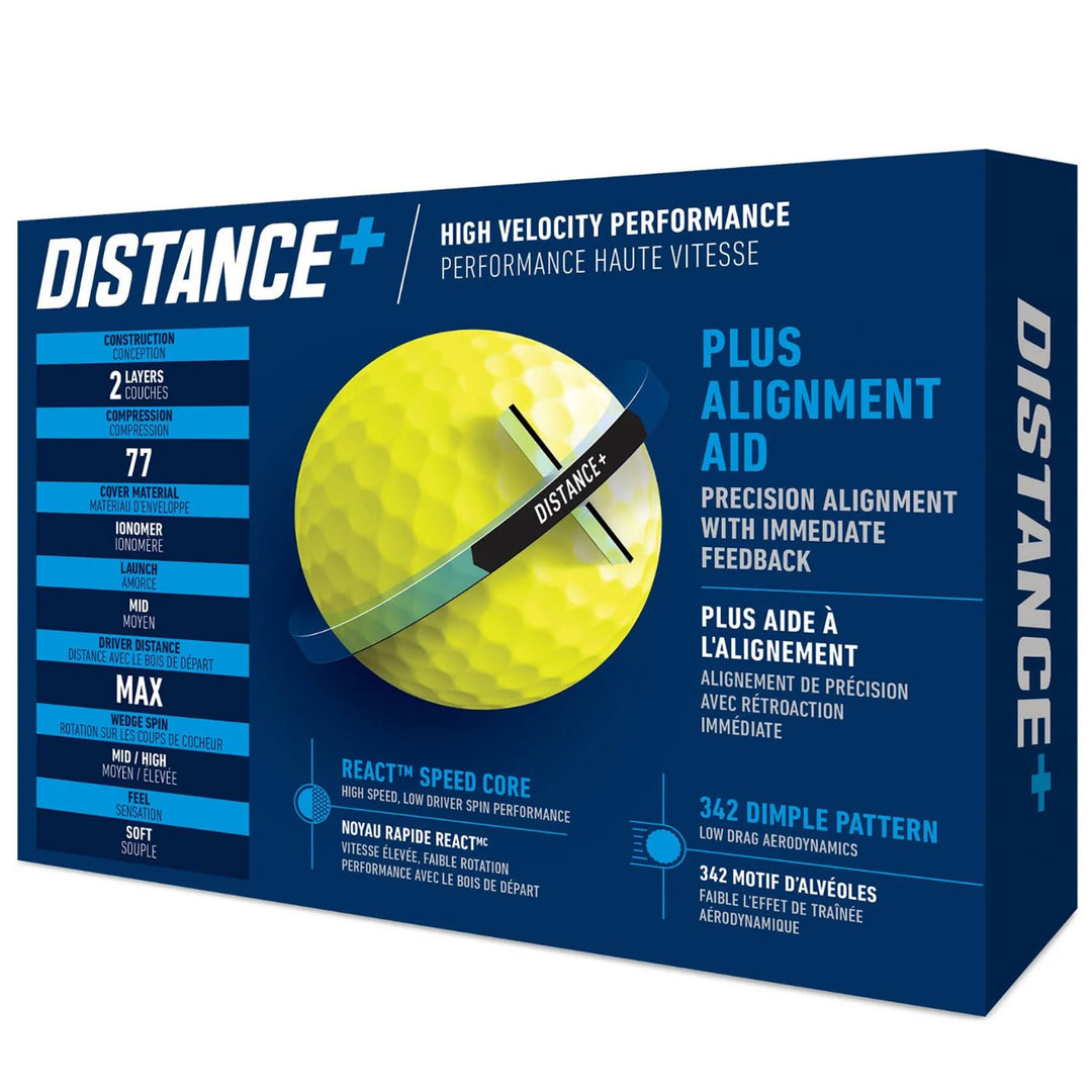 TaylorMade Distance+ Golf Balls (1 Dozen)