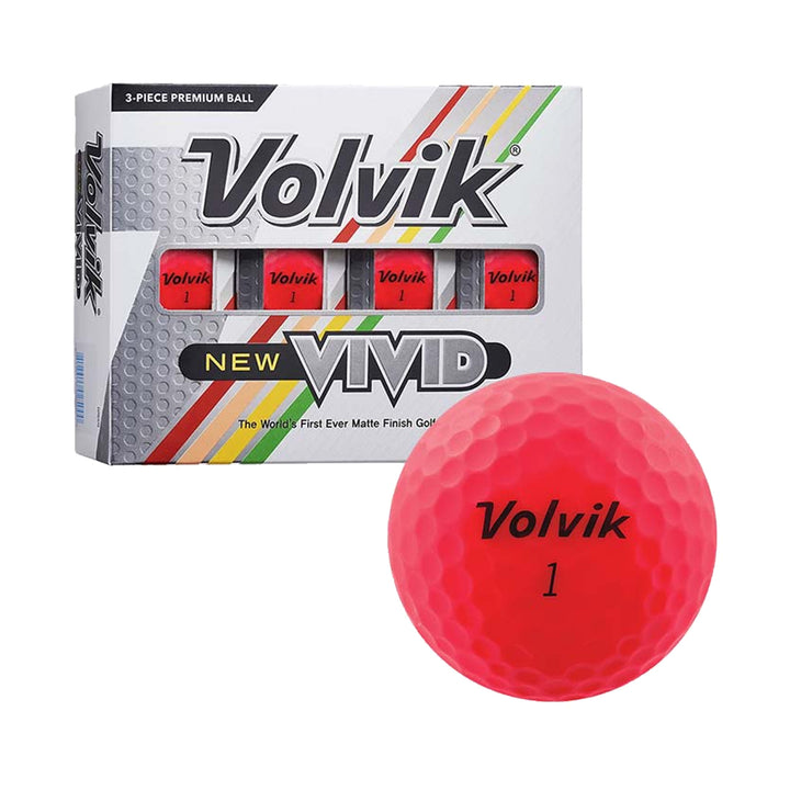 Volvik New Vivid Matte Finish Golf Balls (1 Dozen)