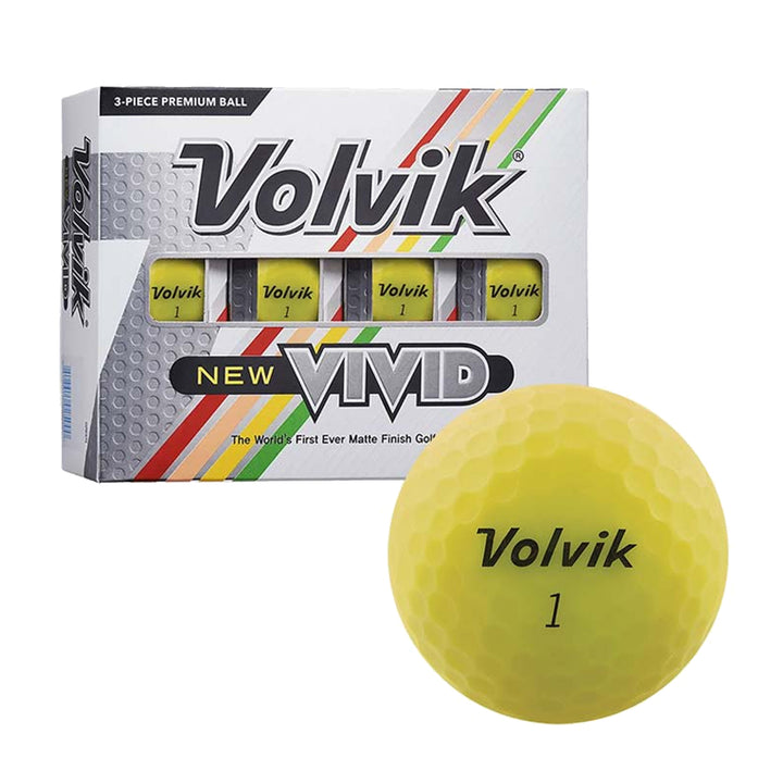 Volvik New Vivid Matte Finish Golf Balls (1 Dozen)