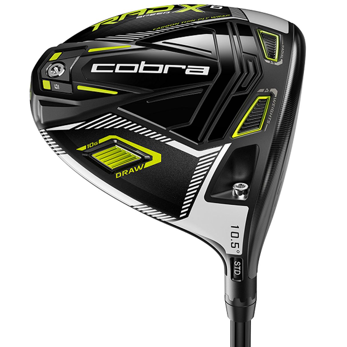 Cobra Golf RADSPEED Draw Black / Yellow Adjustable Driver